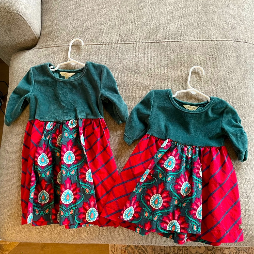 Matching Matilda Jane dresses, size 2 and 4.